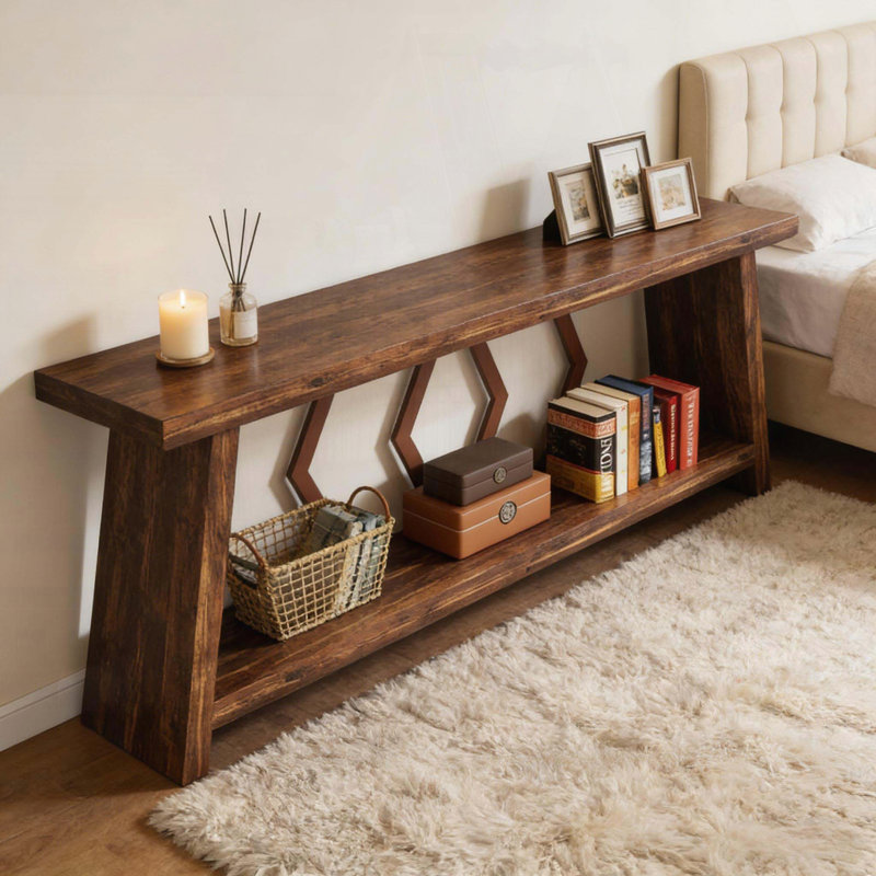 Industrial Style Extra-Long Console Table