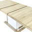 Table de salle à manger de 160 à 200 cm avec siège Nuance en bois vieilli, extensible, 6 à 10 personnes, chêne blanc, style extensible