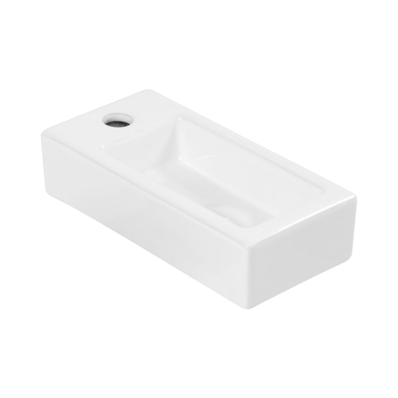 Lavabo de salle de bain mural 15 "L
