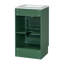  Meuble-lavabo de salle de bain avec lavabo, armoire compacte avec tablette de porte et tablette réglable, vert-784970873