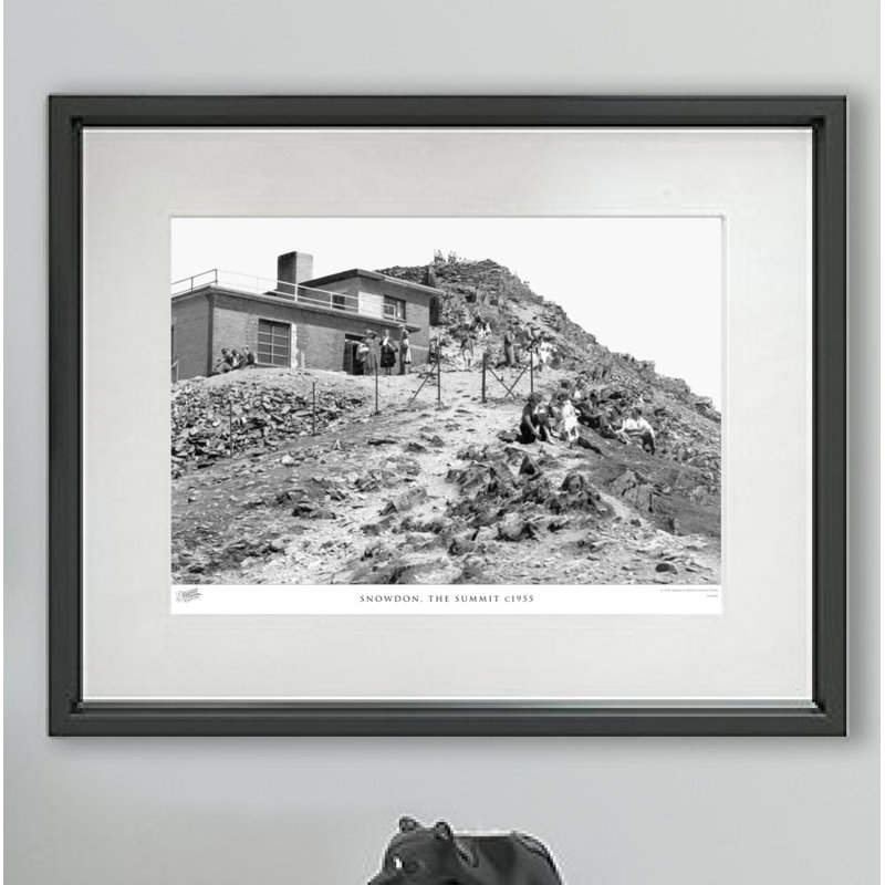 Snowdon, The Summit C1955 by Francis Frith - Single Picture Frame Print, 28cm H x 36cm W x 2.3cm D