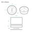 Tablette flottante pour salle de bain 36 "avec lavabo vasque Monaco-138632514