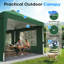 Quictent 3x6m Pop Up Gazebo with Central Lock, Heavy Duty Outdoor Canopy Tent with Church Window Sides, Portable Event Shelter for Backyard, Parties, Camping-Navy-125331256