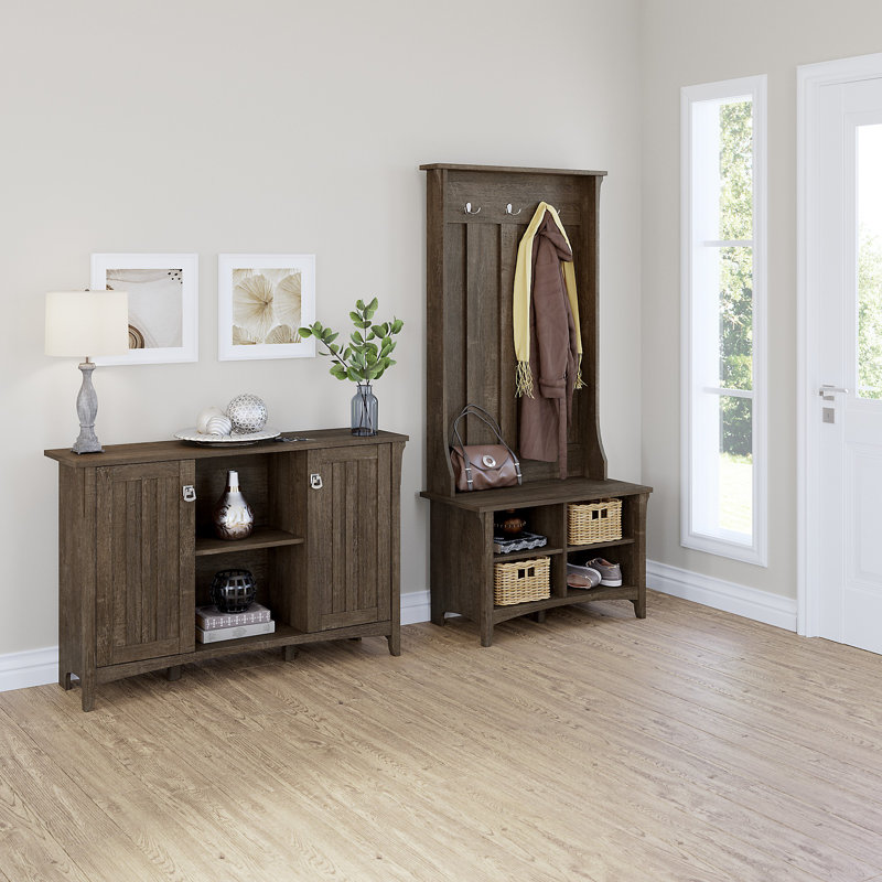 Pernell Freestanding 3 - Hook Coat Rack, Ash Brown