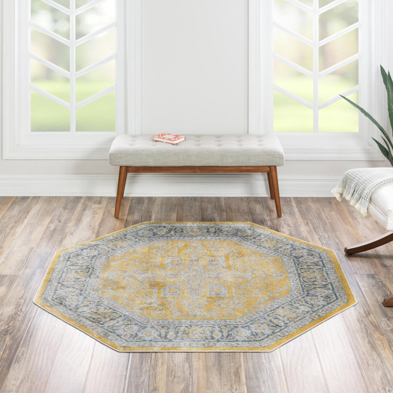 Oriental Indoor Rug, Octagon 5'