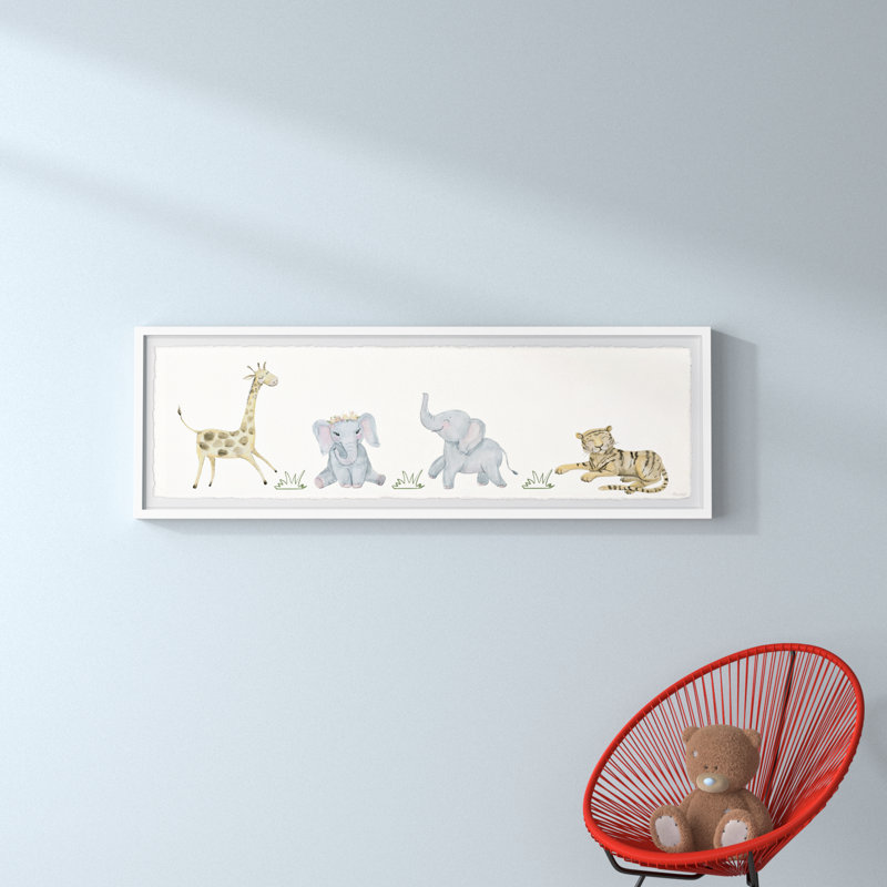 «Briana Jungle Playames», reproduction encadrée, H 15 po x l 45 po x P 1,5 po