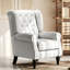 Wingback Accent Chair, Retro Upholstered Button Tufted Occasional Chair For Living Room And Bedroom,-1617177702