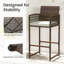 Tabourets de bar avec chaises et accoudoirs-242414048