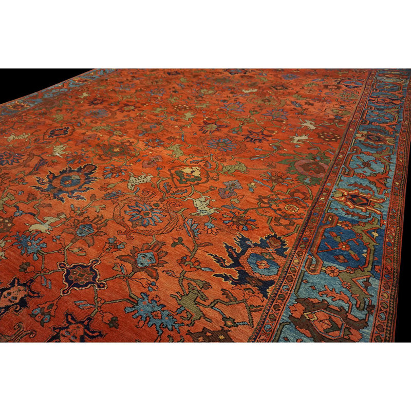 Hand Knotted Wool Floral Area Rug