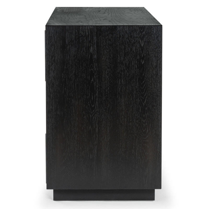 Baylor Wood 6 Drawer Dresser, Black
