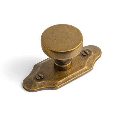 1.2" Diameter Mushroom Knob With Backplate-G023