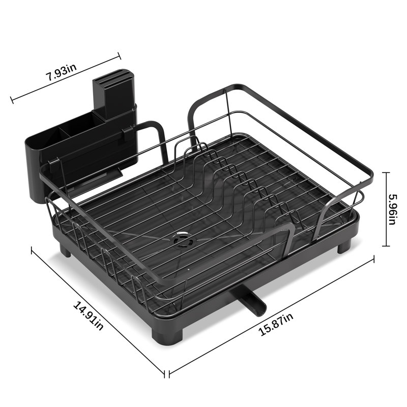 Égouttoir à vaisselle pour comptoir de cuisine, égouttoir à vaisselle très grande capacité multifonctionnel, égouttoir à vaisselle de cuisine, égouttoir en métal