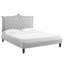 Grand lit plateforme en velours Clara Performance de Modway-771858870