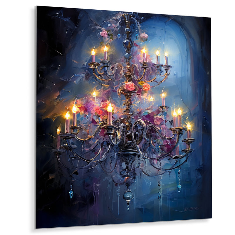 Lustre tourbillon tourbillon II - décoration murale en métal Glam, H 20 po x l 12 po x P 1 po