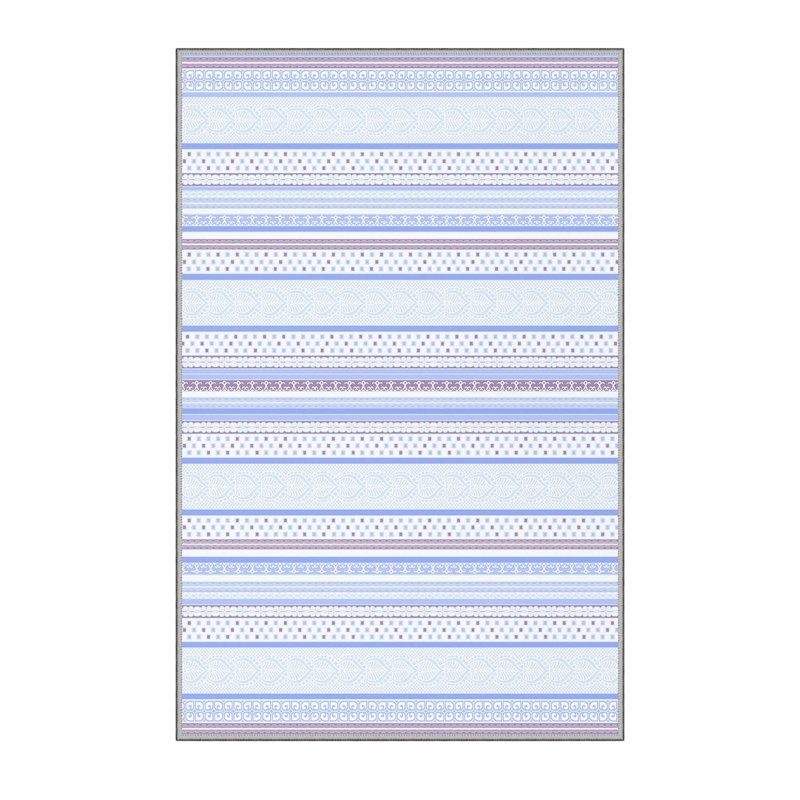 Stylish Hall Carpet 2.6 x 4.9 Feet, 1% Polyester with 8 mm Pile Height | Antibacterial, Non-Slip PVC Felt Dot Underside | Machine Washable, 3D Digital Printing | Perfect for Home Entryways & Living Spaces