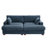 Bentura Oversized Upholstered Navy Corduroy Sleeper Sofa Bed Lounge Modular Sofa with Armrests & Throw Pillows-1611881875