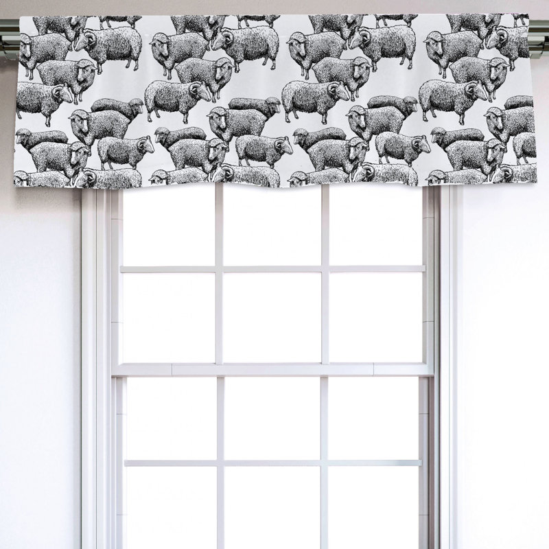 Sateen Ruffled Window Valance