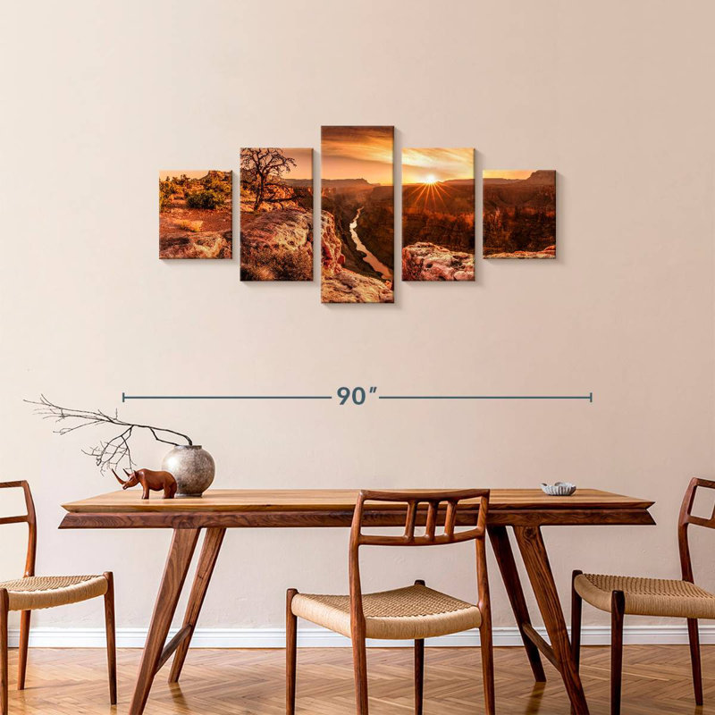 Grand Canyon At Sundown, 34" H x 74" W