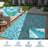 Large Waterproof Outdoor Rug Reversible Plastic Straw Patio Rug, UV-Resistant Vintage Medallion Carpet, Easy-Cleaning Portable RV Mat for Deck-1051615014