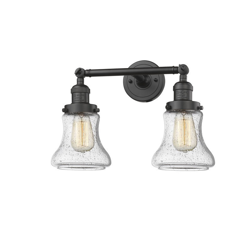 Edda 2 - Light Dimmable Vanity Light, Seedy, 6 Watt Vinage LED Bulb, Oil Rubbed Bronze