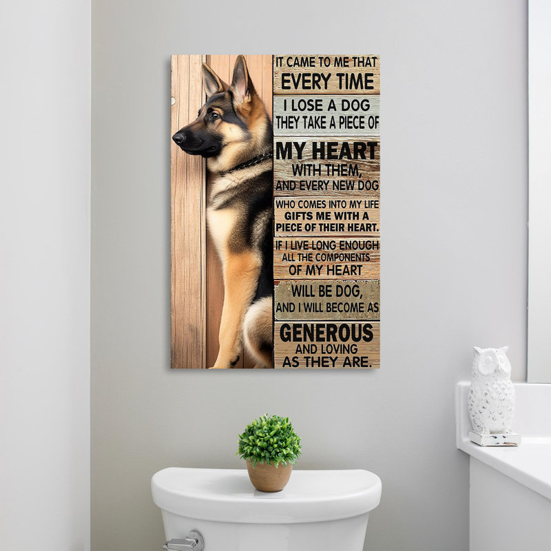 «Dog It Came to Me That Every Time», impression sur toile tendue, L 24 po x H 36 po