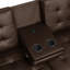 Canapé-lit futon en cuirette avec porte-gobelet et port USB-2077760225