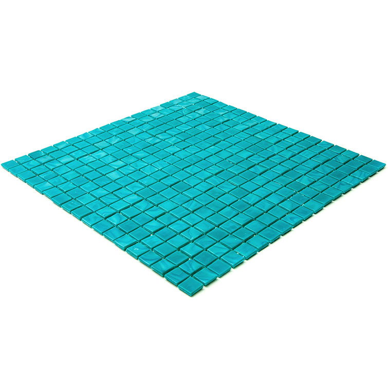Skosh 0.6" x 0.6" Glass Grid Mosaic Wall & Floor Tile