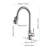 Stainless Steel Kitchen Faucet With Pull-Down Head, Brushed Nickel, 3 Water Outputs, Corrosion Treatment High Arc Pull Out Faucet, Steel, Modes, Exquisite-212450870