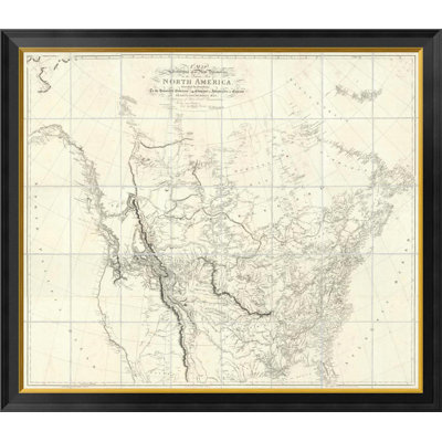 " New Discoveries In The Interior Parts Of North America, 1814 " by Aaron Arrowsmith