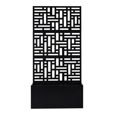 Vaniecia 70'' H Weather-Resistant Metal Garden Bed with Trellis