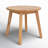 Round Acacia Outdoor Side Table , 22'' in. W 22'' in. D