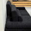 Linen Straight Adjustable Movable Back Sofa