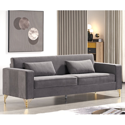 Nathally 85.8'' Velvet Sofa
