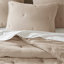 Ensemble de courtepointe brodée en coton 3 pièces pour très grand lit, taupe-134532944-134532946