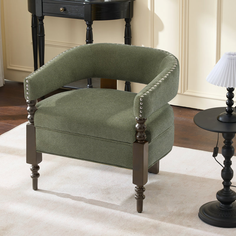 Fauteuil Barrel, Vert