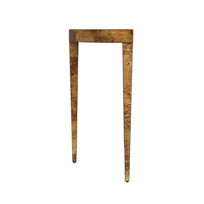 Ingrid Light Burl Console Table, Honey