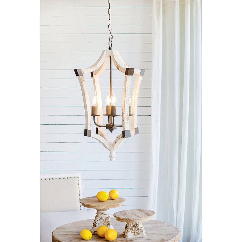 Alanna 4 - Light Geometric Chandelier