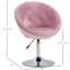 Chaise de salon chic avec base pivotante et réglable en hauteur