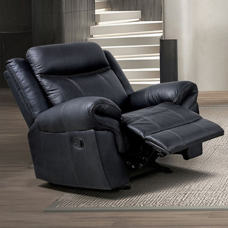 Fauteuil inclinable et oscillant de style transitionnel pour le salon