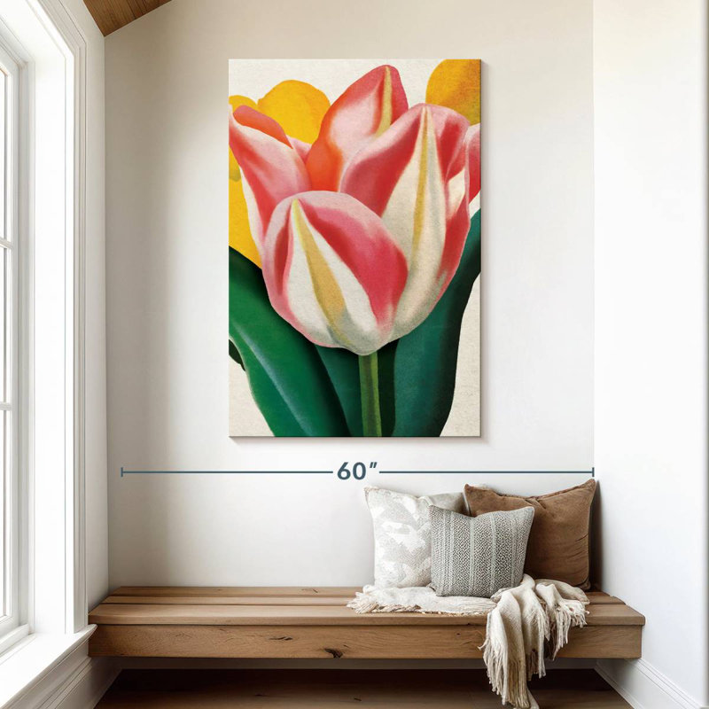 Joyeuse tulipe, H 48 po x l 32 po