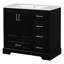 Ensemble de meuble-lavabo traditionnel en résine avec tiroir, porte, armoire de rangement pour salle de bain-841838895-841838894