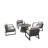 Kimla 4 - Person Patio Conversation Set with Cushions-1572059832