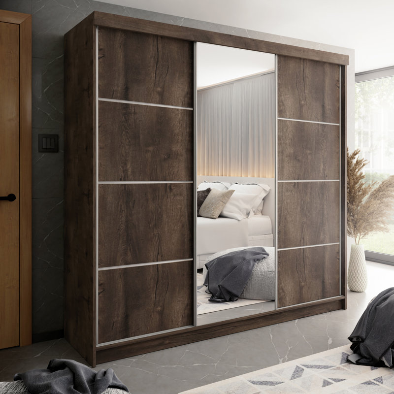 Madisson 3 Door Wardrobe, Walnut