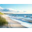 Impression sur toile «Tranquil Shores: Coastal Beach Morning»-634873740