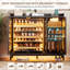5-Tier Shoe Cabinet with Rotating Shoe Rack, Adjustable Shelves and Tri-Color Sensor Light, Freestanding Shoe Storage Cabinet-190885062