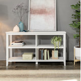 Lister Horizontal 54"W Low Wood Open Bookcase