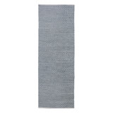 Chevron Area Rug in Deep Ocean Blue