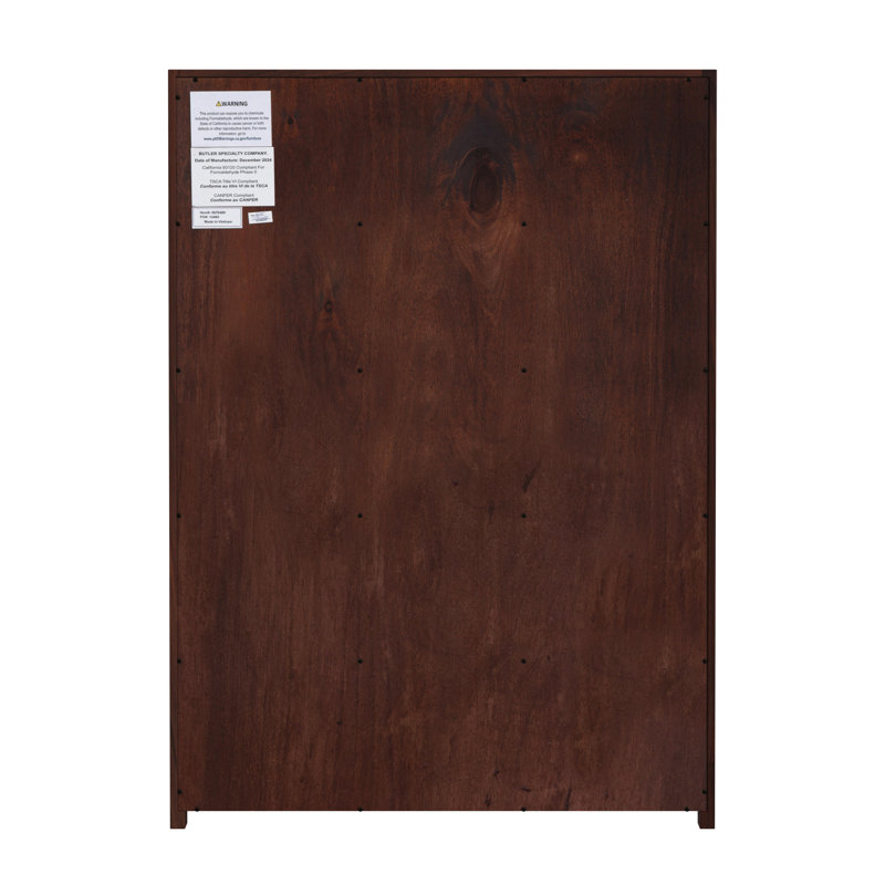Lark 5 Drawer Dresser, Brown