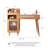 Ismar Makeup Vanity,Retractable Dressing Table with Drawers and Cabinet-144832160