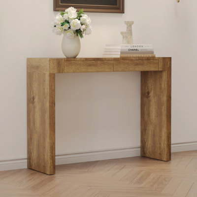 Wood  Bar Table Long, A Practical Choice Homes. Wood  Texture Sticker,Equipped With Drawers.Serving As A Bar Table Or A Desk.